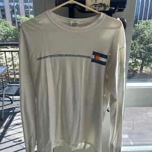 Men’s Colorado White Long-Sleeve Shirt - Medium